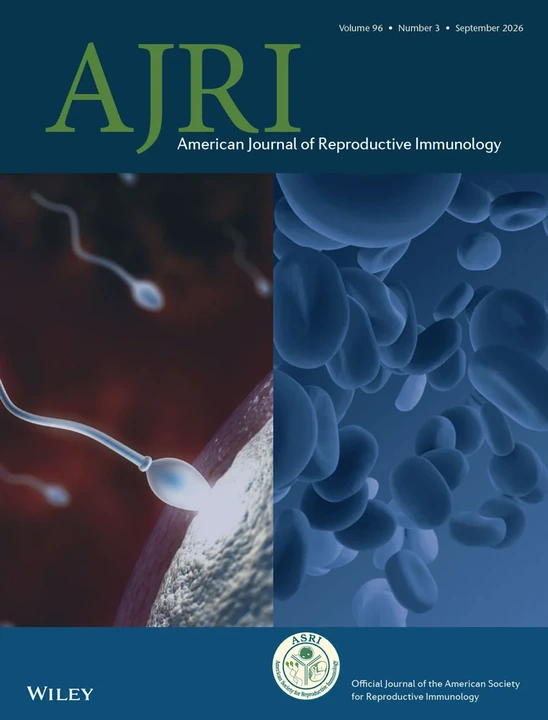 AMERICAN JOURNAL OF REPRODUCTIVE IMMUNOLOGY 期刊封面