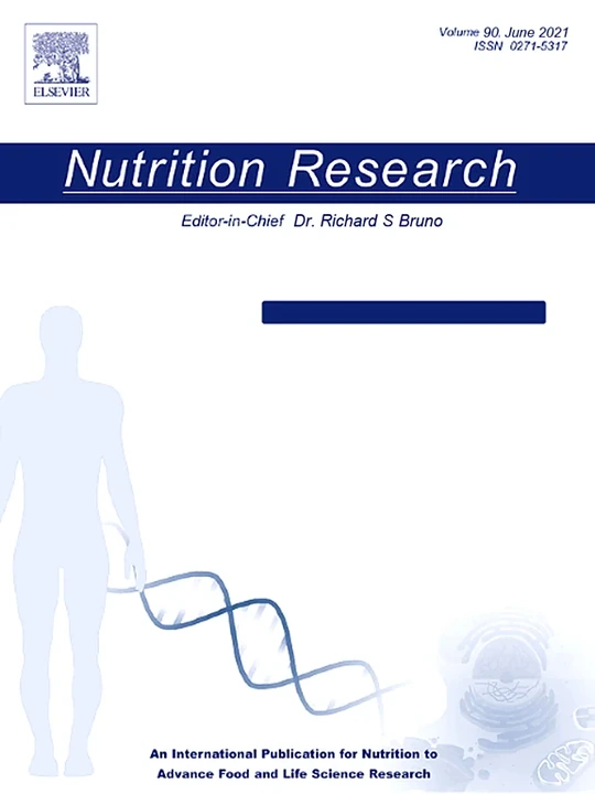 NUTRITION RESEARCH 期刊封面