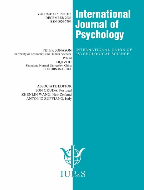 INTERNATIONAL JOURNAL OF PSYCHOLOGY journal cover