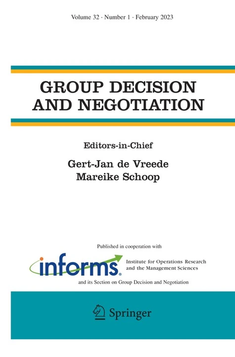 GROUP DECISION AND NEGOTIATION journal cover