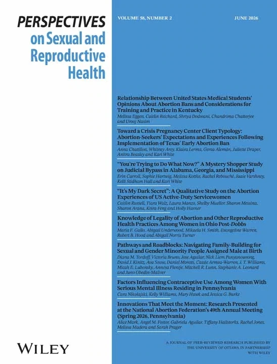 PERSPECTIVES ON SEXUAL AND REPRODUCTIVE HEALTH journal cover