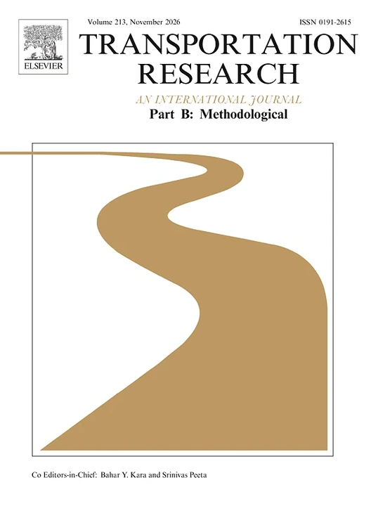 TRANSPORTATION RESEARCH PART B-METHODOLOGICAL journal cover