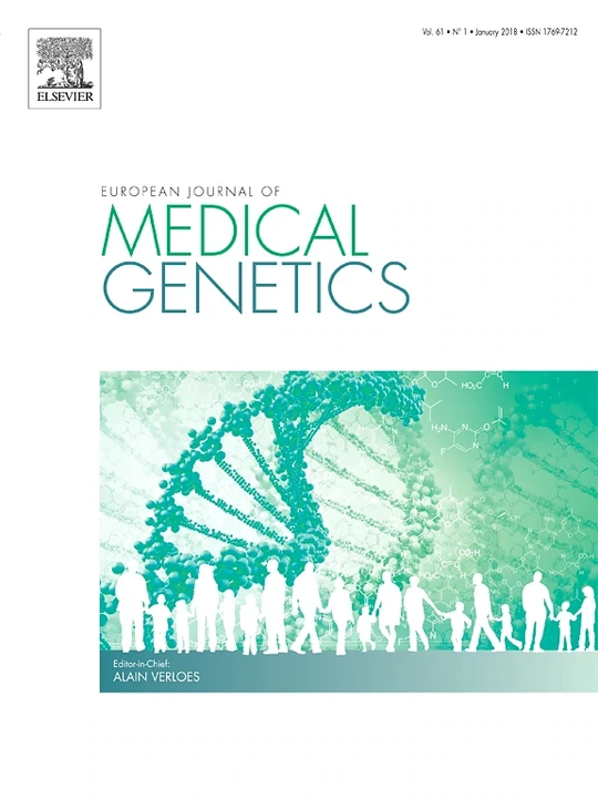 European Journal of Medical Genetics journal cover