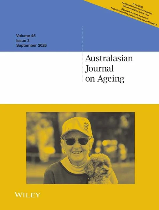 AUSTRALASIAN JOURNAL ON AGEING journal cover