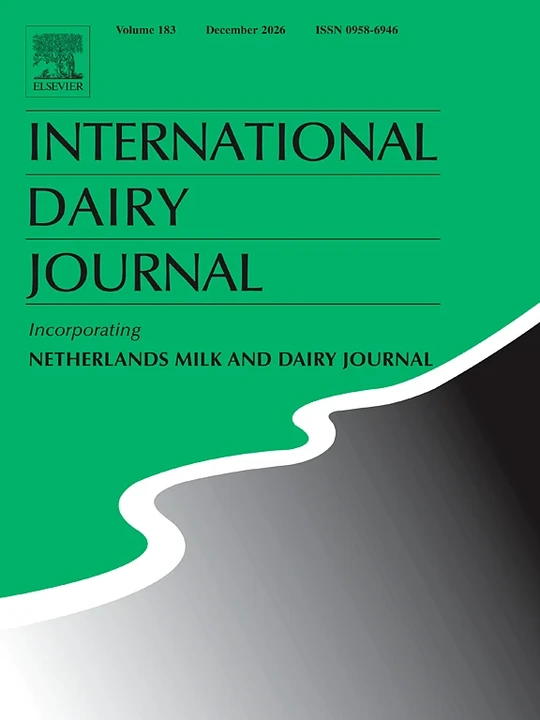 INTERNATIONAL DAIRY JOURNAL journal cover