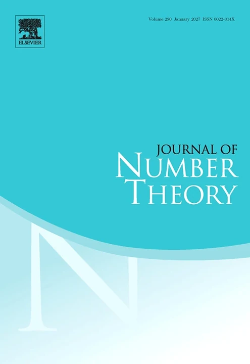 JOURNAL OF NUMBER THEORY journal cover