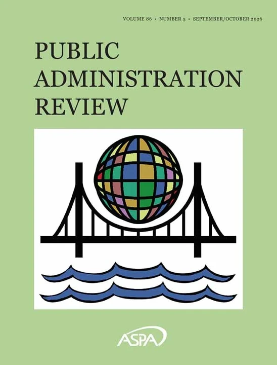 PUBLIC ADMINISTRATION REVIEW journal cover