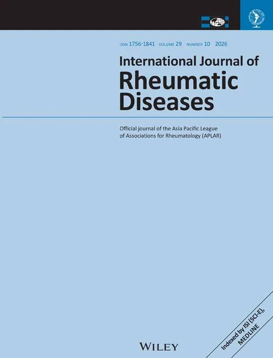 International Journal of Rheumatic Diseases journal cover