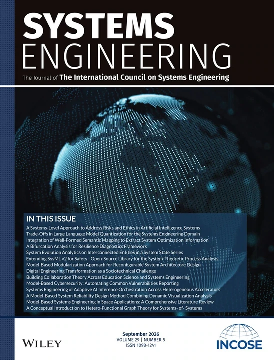 Systems Engineering journal cover