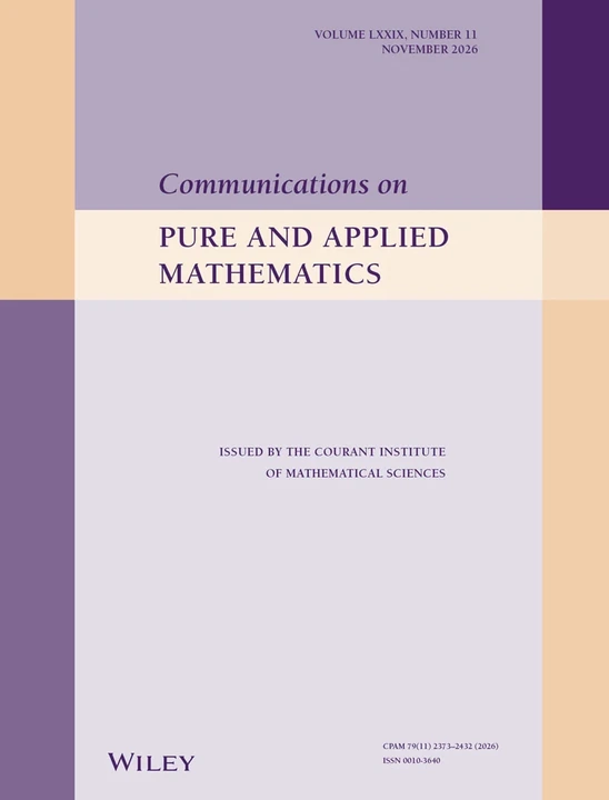 COMMUNICATIONS ON PURE AND APPLIED MATHEMATICS journal cover