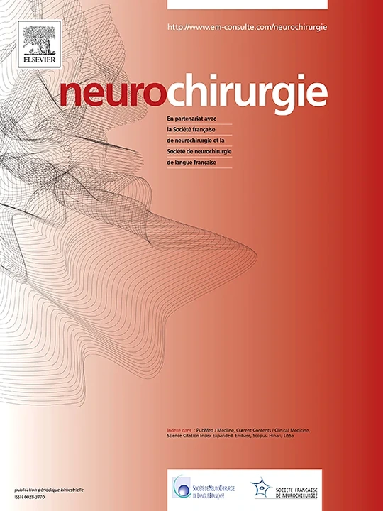 Neurochirurgie journal cover