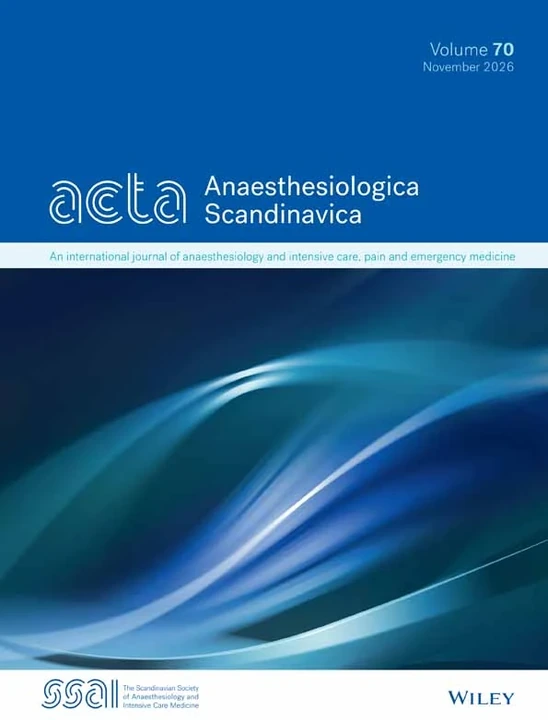 ACTA ANAESTHESIOLOGICA SCANDINAVICA journal cover