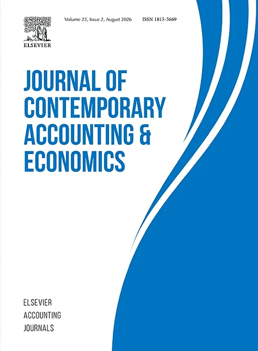 Journal of Contemporary Accounting & Economics journal cover