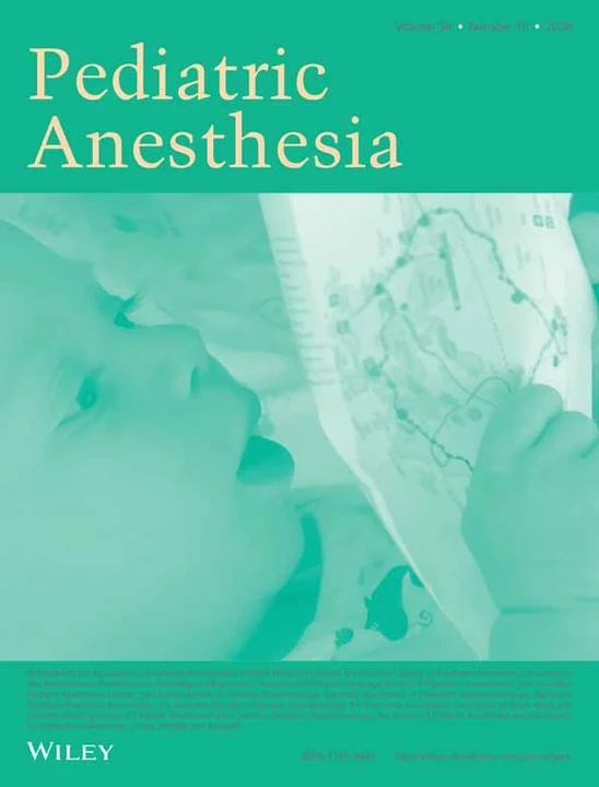 PEDIATRIC ANESTHESIA journal cover