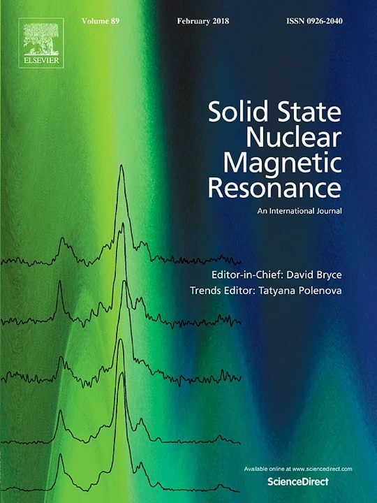 SOLID STATE NUCLEAR MAGNETIC RESONANCE journal cover