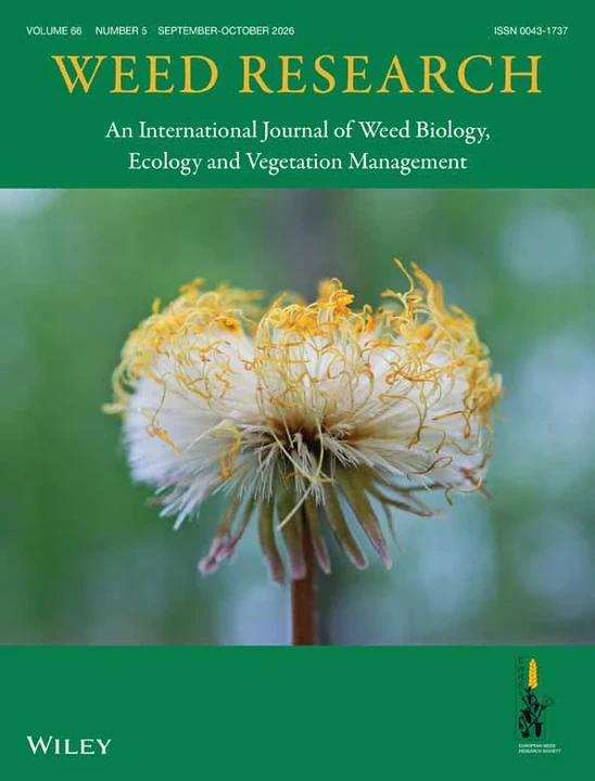 WEED RESEARCH journal cover