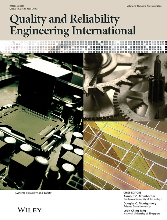 QUALITY AND RELIABILITY ENGINEERING INTERNATIONAL 期刊封面