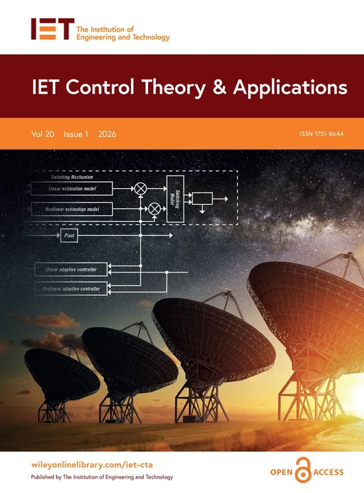 IET Control Theory and Applications 期刊封面