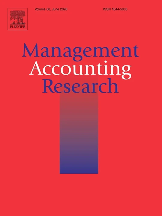 Management Accounting Research journal cover