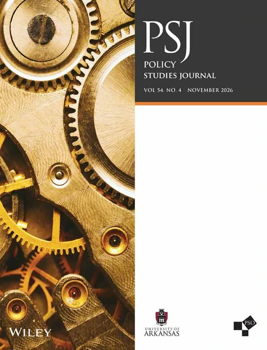POLICY STUDIES JOURNAL journal cover