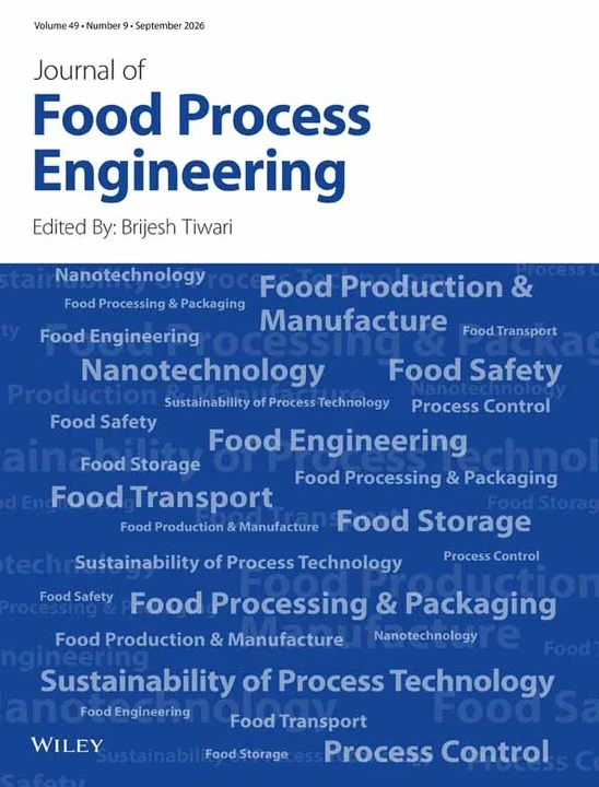 JOURNAL OF FOOD PROCESS ENGINEERING 期刊封面