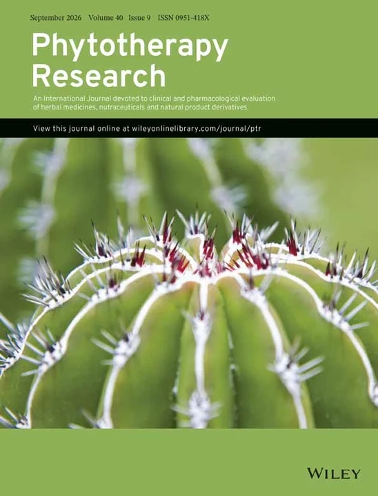PHYTOTHERAPY RESEARCH journal cover