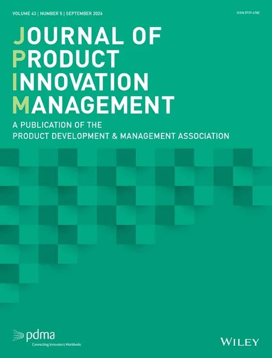 JOURNAL OF PRODUCT INNOVATION MANAGEMENT journal cover