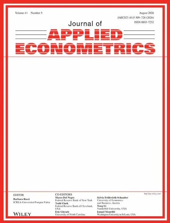 JOURNAL OF APPLIED ECONOMETRICS journal cover