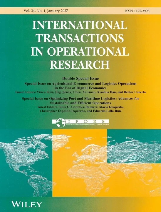 International Transactions in Operational Research journal cover