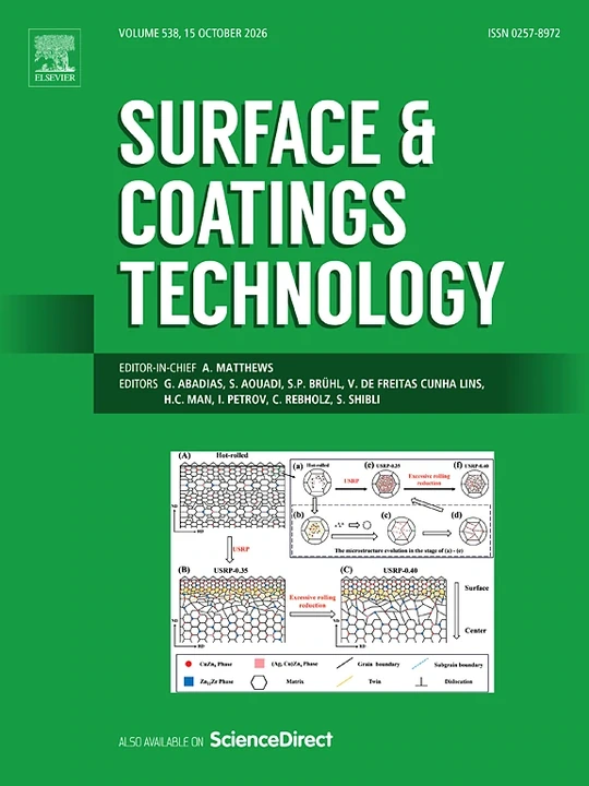 SURFACE & COATINGS TECHNOLOGY 期刊封面