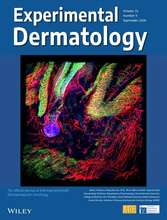 EXPERIMENTAL DERMATOLOGY journal cover