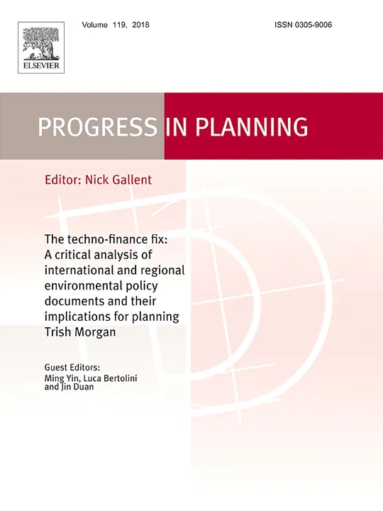 PROGRESS IN PLANNING journal cover