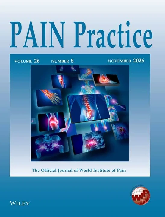 Pain Practice journal cover
