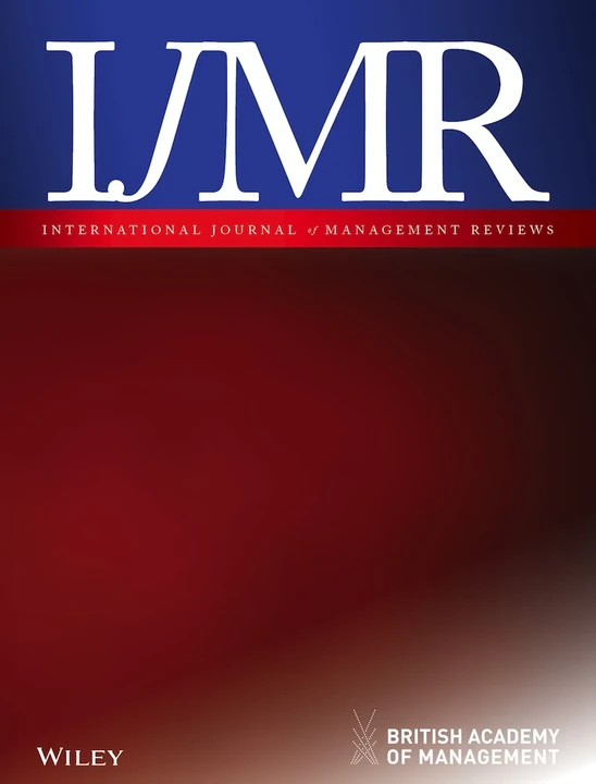 INTERNATIONAL JOURNAL OF MANAGEMENT REVIEWS journal cover