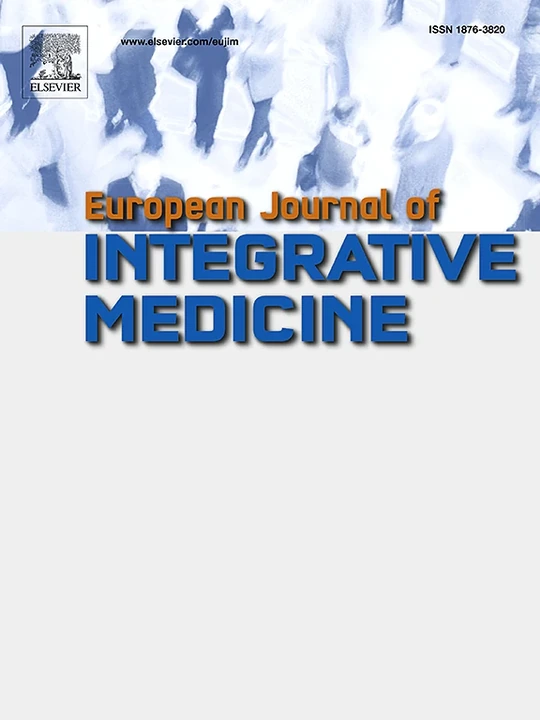European Journal of Integrative Medicine journal cover