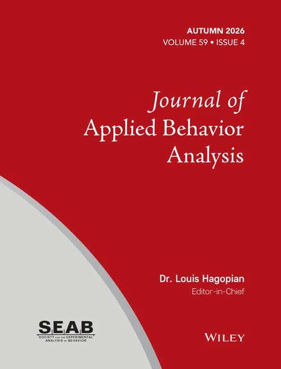 JOURNAL OF APPLIED BEHAVIOR ANALYSIS journal cover