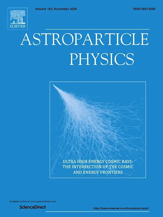 ASTROPARTICLE PHYSICS journal cover
