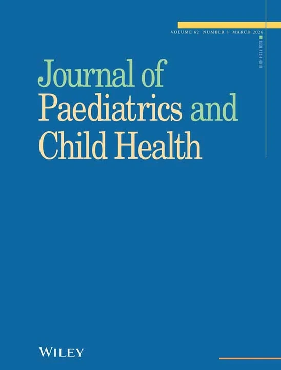 JOURNAL OF PAEDIATRICS AND CHILD HEALTH journal cover