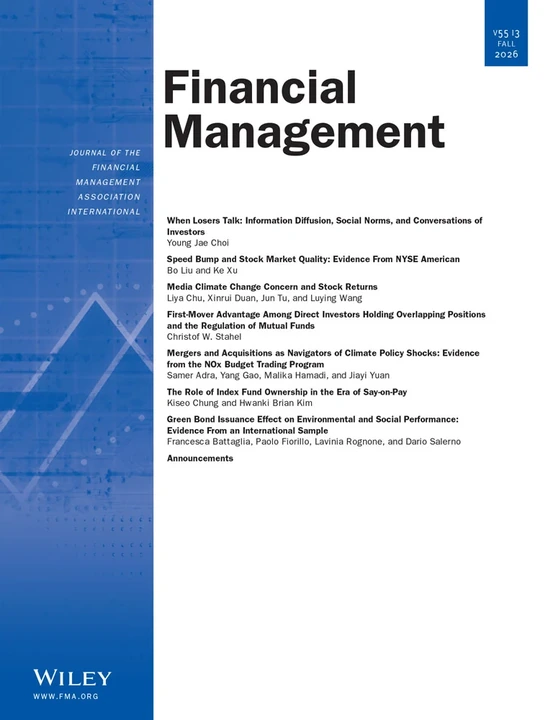 FINANCIAL MANAGEMENT journal cover