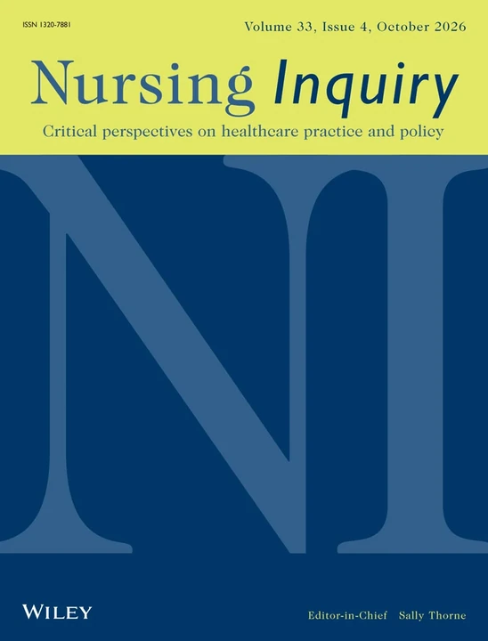 Nursing Inquiry 期刊封面