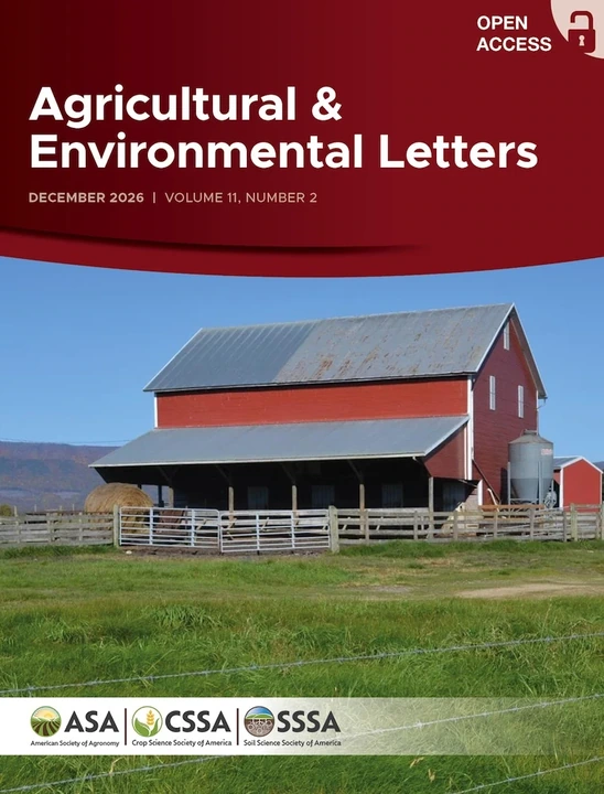 Agricultural & Environmental Letters 期刊封面