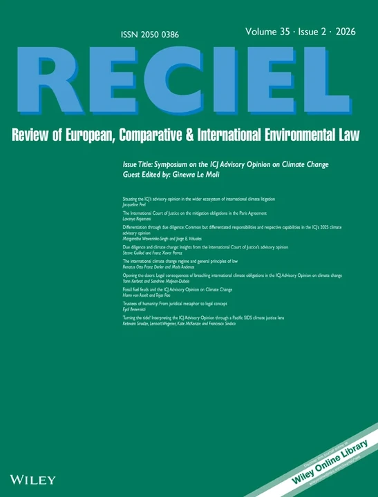 Review of European Comparative & International Environmental Law journal cover
