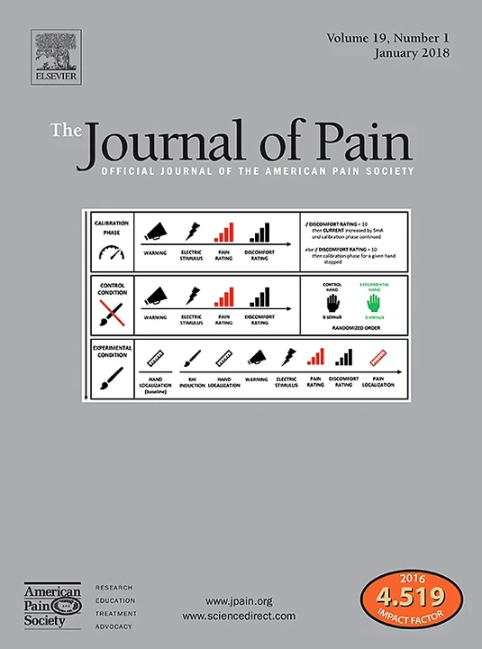 JOURNAL OF PAIN journal cover