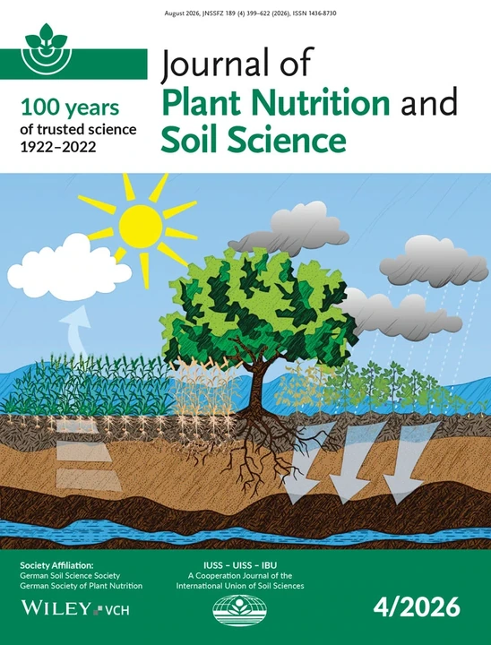 JOURNAL OF PLANT NUTRITION AND SOIL SCIENCE journal cover