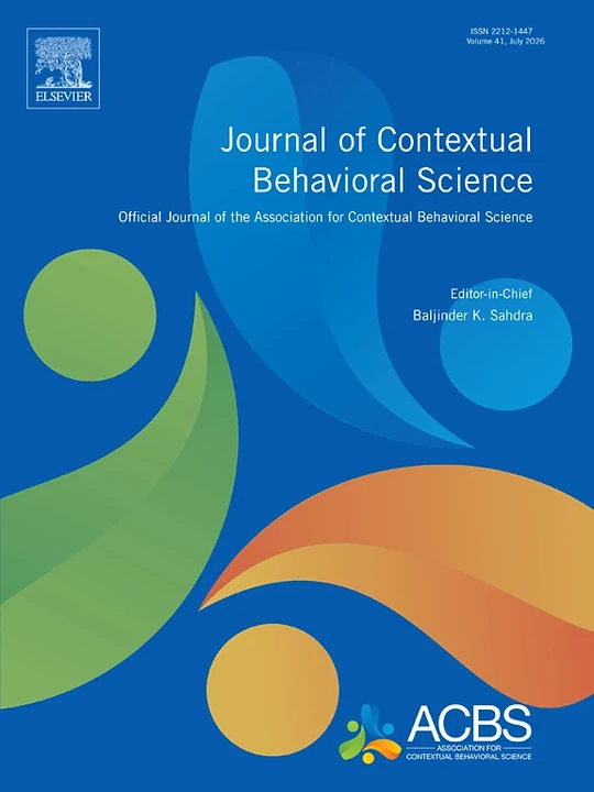 Journal of Contextual Behavioral Science 期刊封面