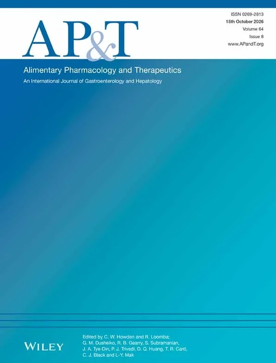ALIMENTARY PHARMACOLOGY & THERAPEUTICS journal cover