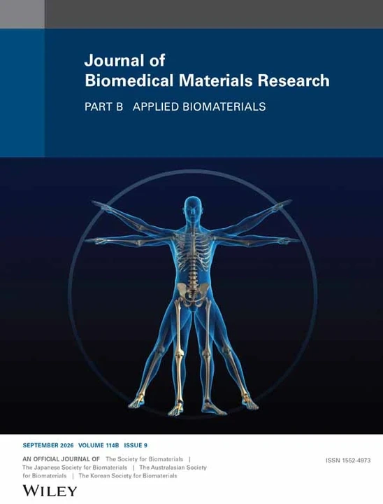 JOURNAL OF BIOMEDICAL MATERIALS RESEARCH PART B-APPLIED BIOMATERIALS journal cover