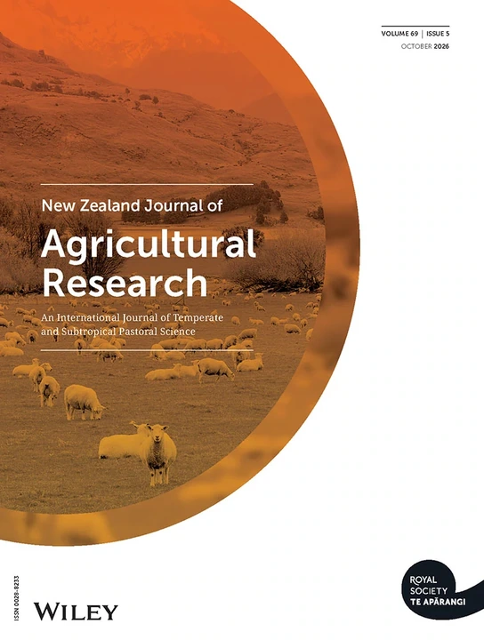NEW ZEALAND JOURNAL OF AGRICULTURAL RESEARCH journal cover