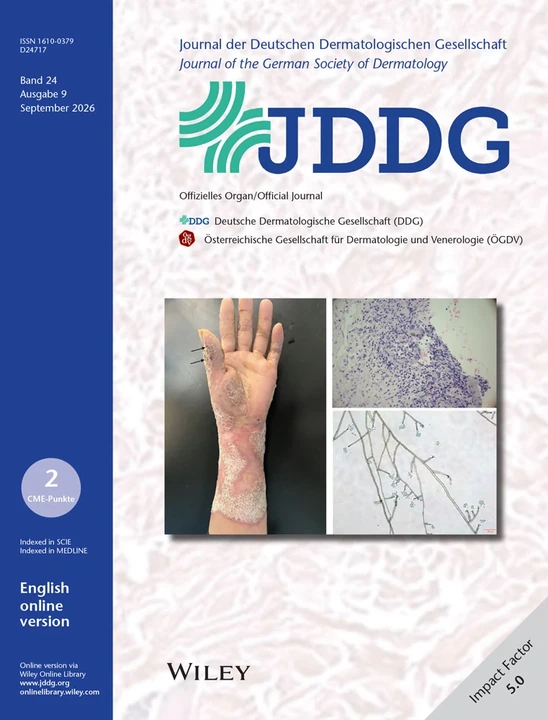 JOURNAL DER DEUTSCHEN DERMATOLOGISCHEN GESELLSCHAFT journal cover