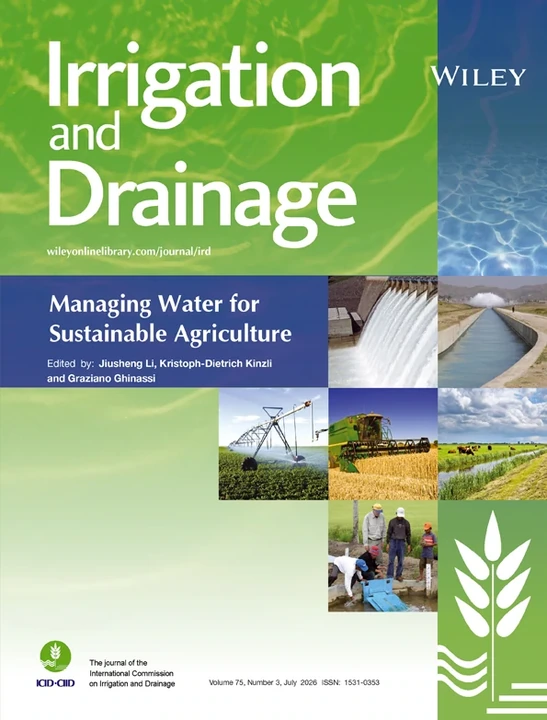 IRRIGATION AND DRAINAGE 期刊封面